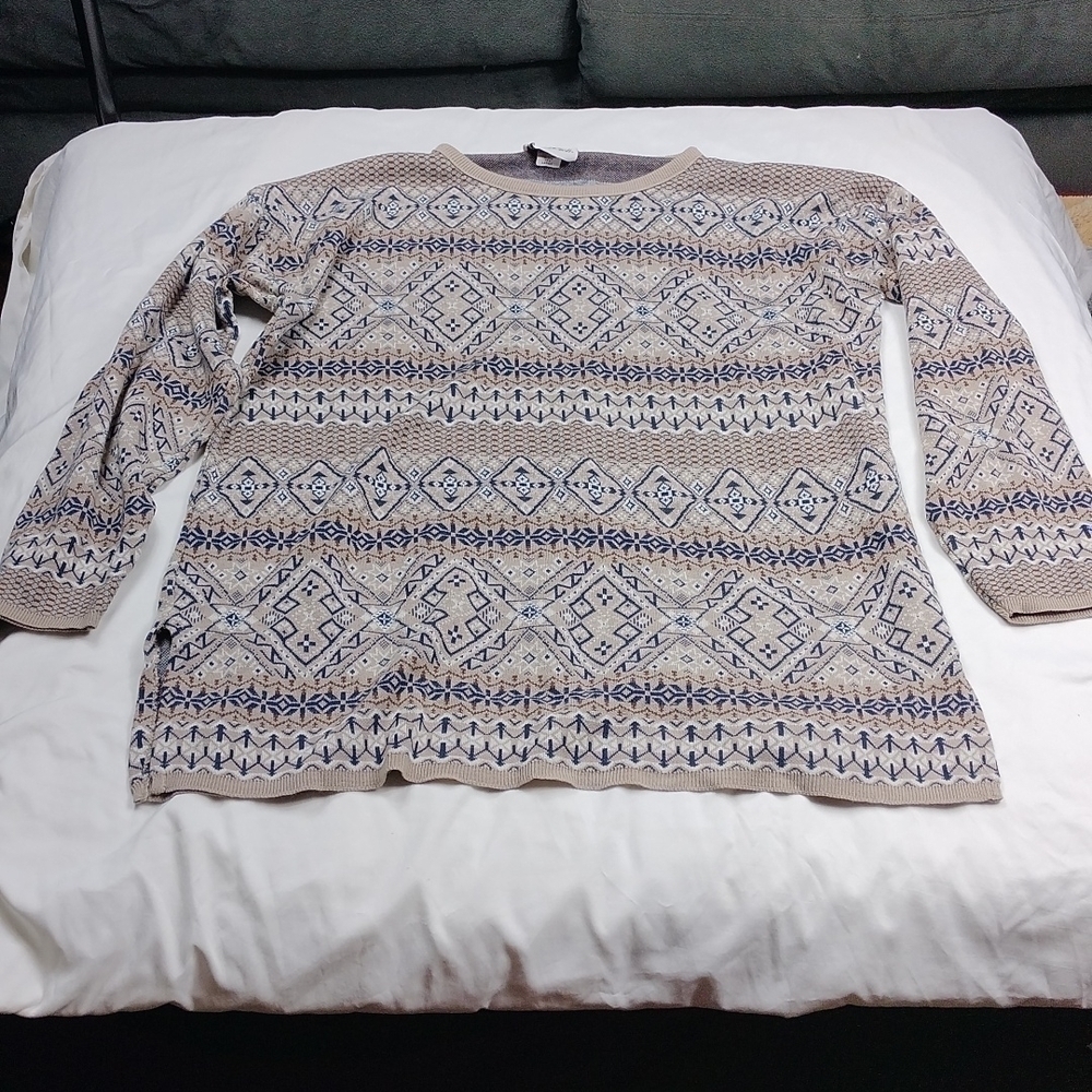 Jessica Scott women's large sized multi color sweater